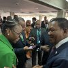 MINISTER TÉTE ANTÓNIO INTERACTS WITH AFRICAN COUNTERPARTS